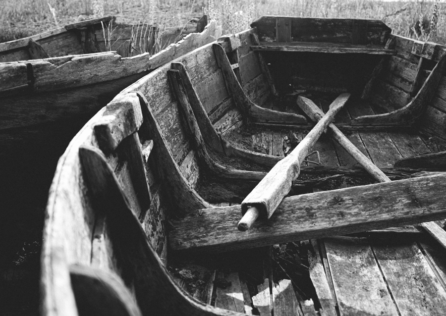 Old row boat