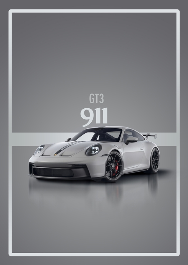 Porsche 911 GT3 in Crayon