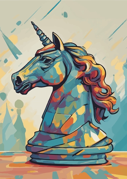 Poster: Cavaleiro do Unicórnio - Philippe C. Grandbois