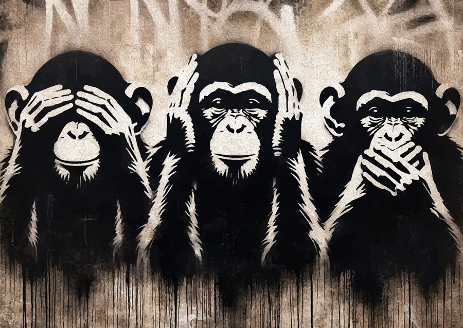 Three wise monkeys