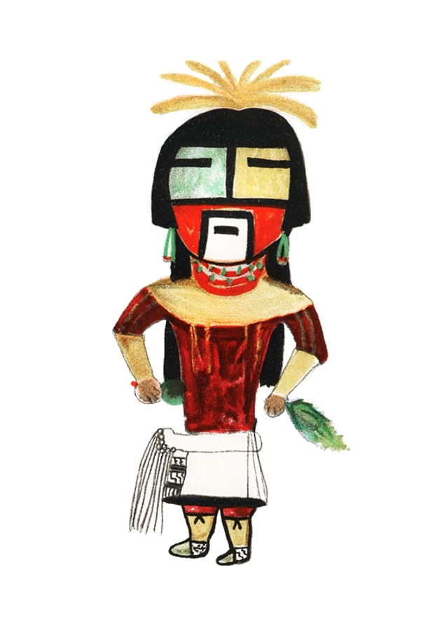 Hopi Kachina Drawing