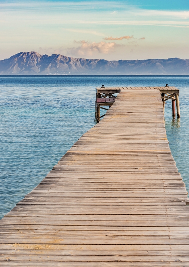 Bootssteg auf Mallorca Alcudia