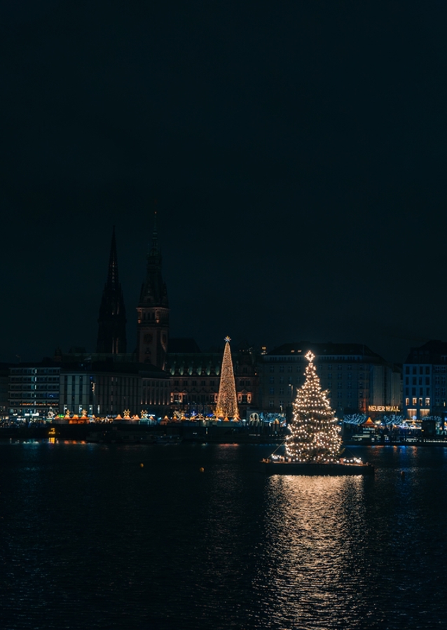 Alster bei Nacht | Hamburg