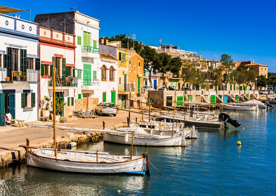 Porto colom Hafen auf Mallorca