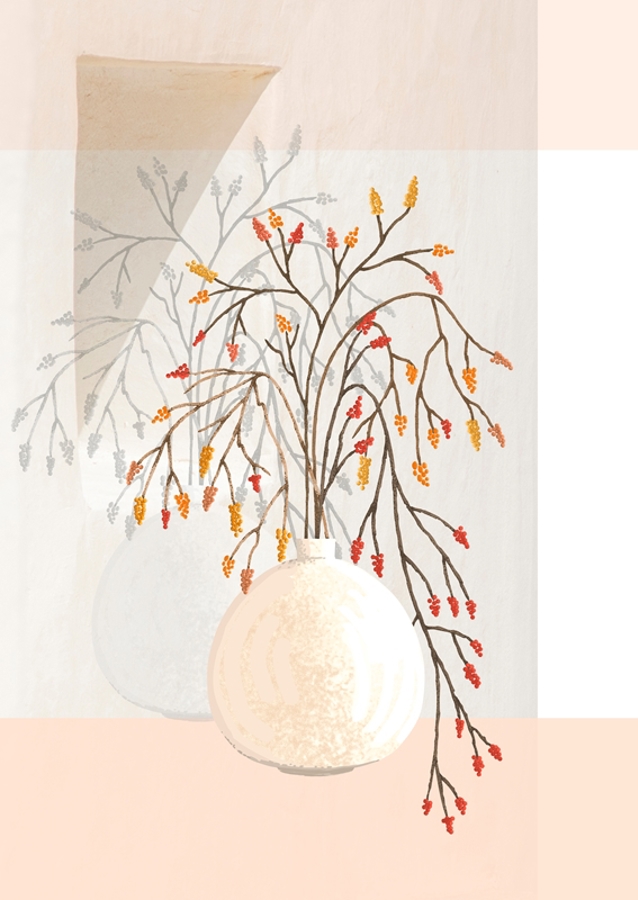 Branches, Berries And Vase 1  