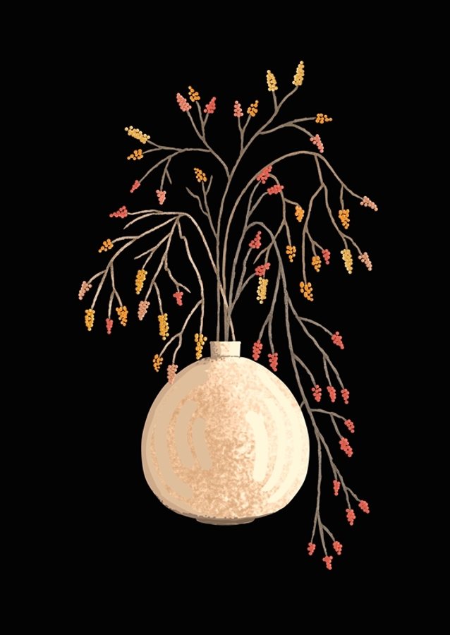 Branches, Berries And A Vase 2