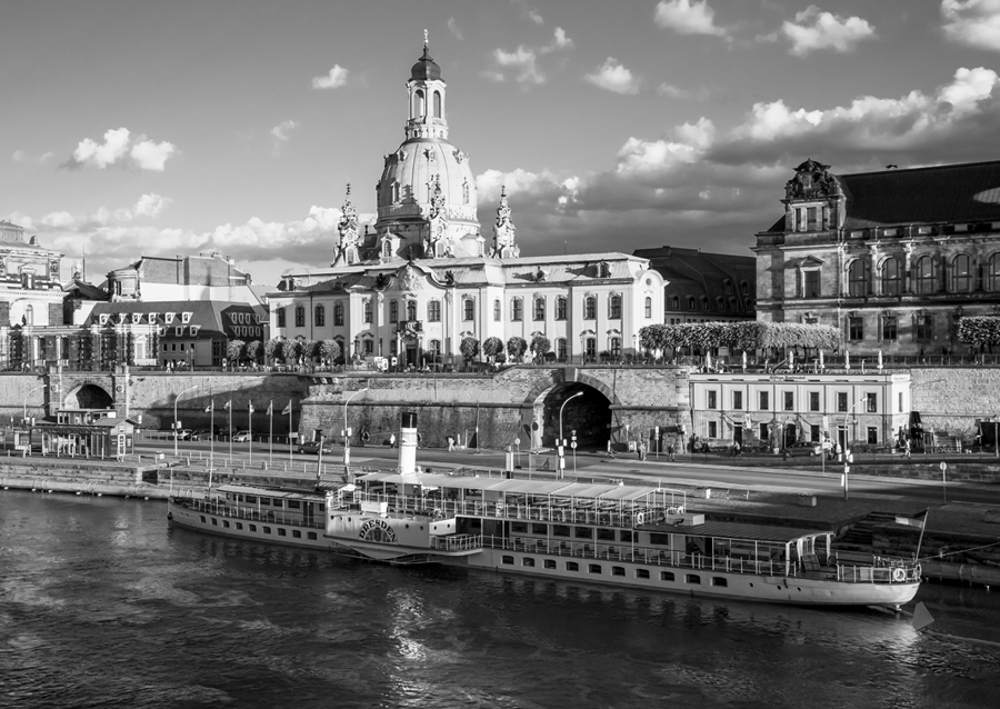 Raddampfer in Dresden