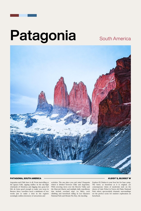 patagonia アウトドア　店舗用ポスター16枚 PATAGONIA, SOUTH AMERICA posters & prints by Cinephilers - Printler