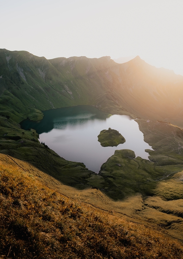 Sunset on the mountain