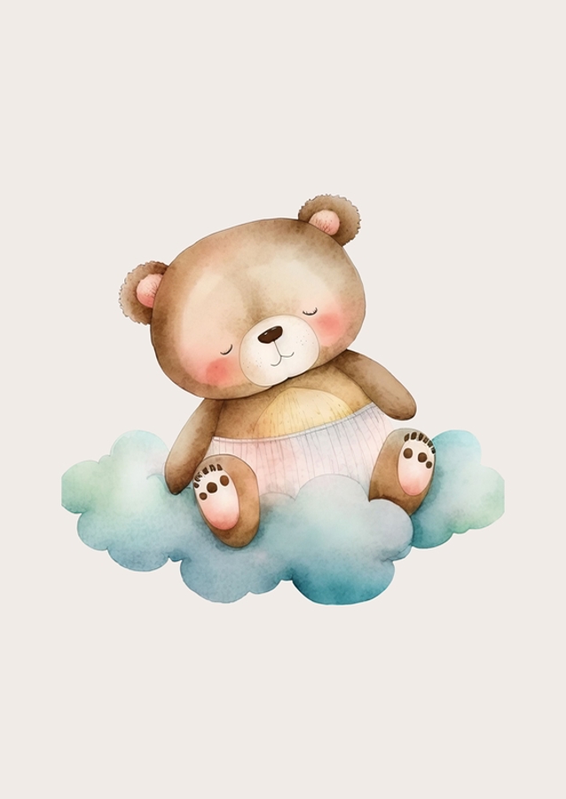 Ospalý medveď modrý