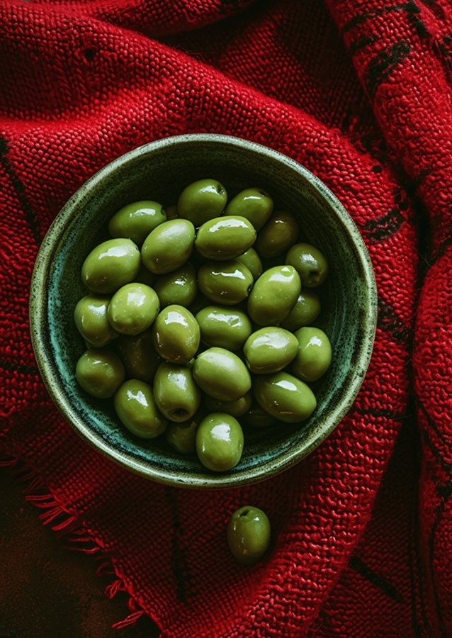 Skål oliven