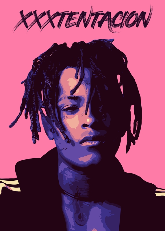 xxxtentacionポスター XXXTentacion Poster' Poster, picture, metal print, paint by