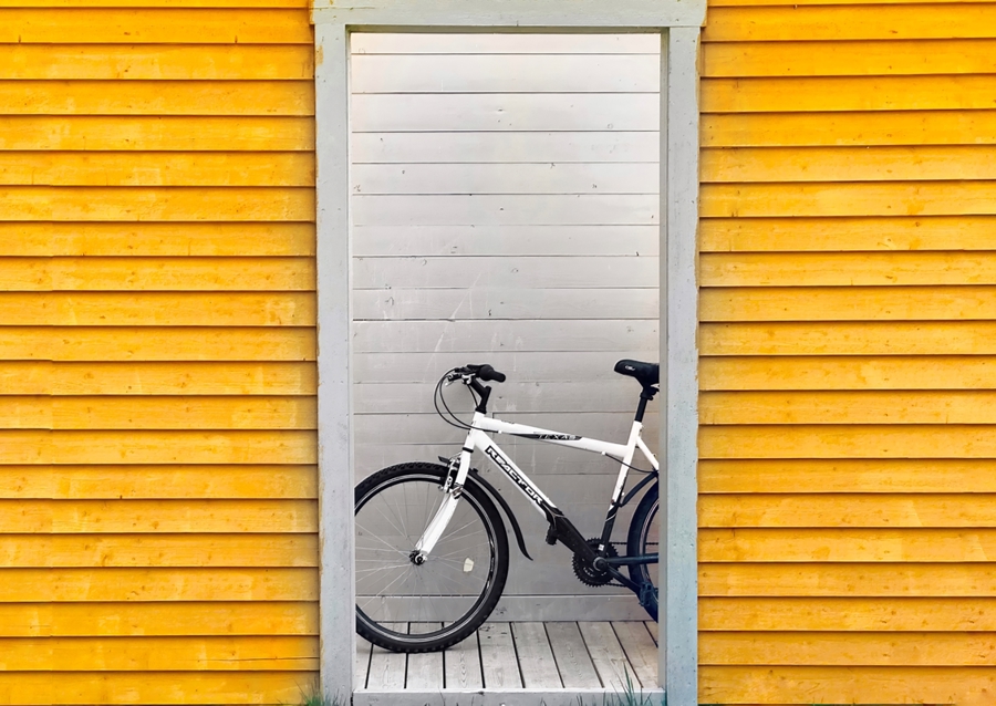 Yellow shed