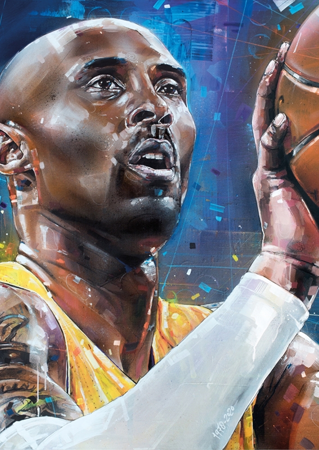 Kobe Bryant painting.