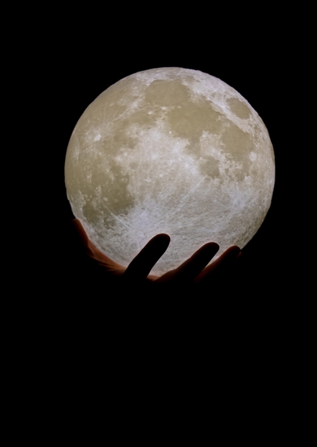 I've got the moon in my hands