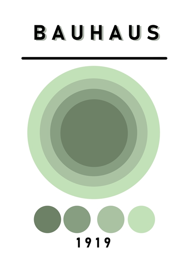 Bauhaus Monstera Circles