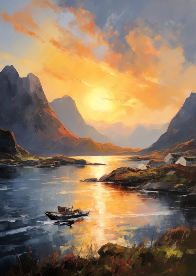 Midnight Sun in Lofoten