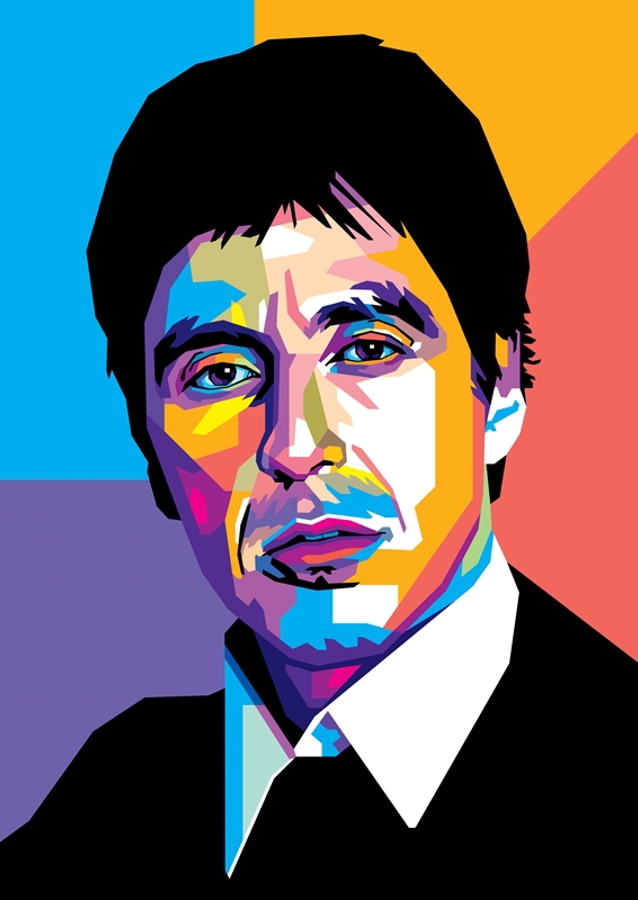 Al Pacino im WPAP-Stil
