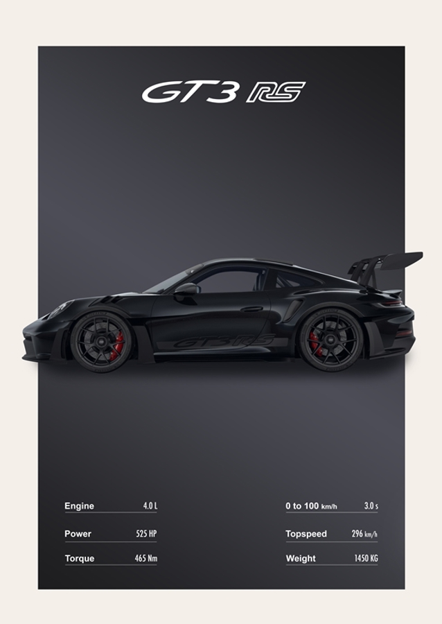 Black Porsche 911 GT3 RS
