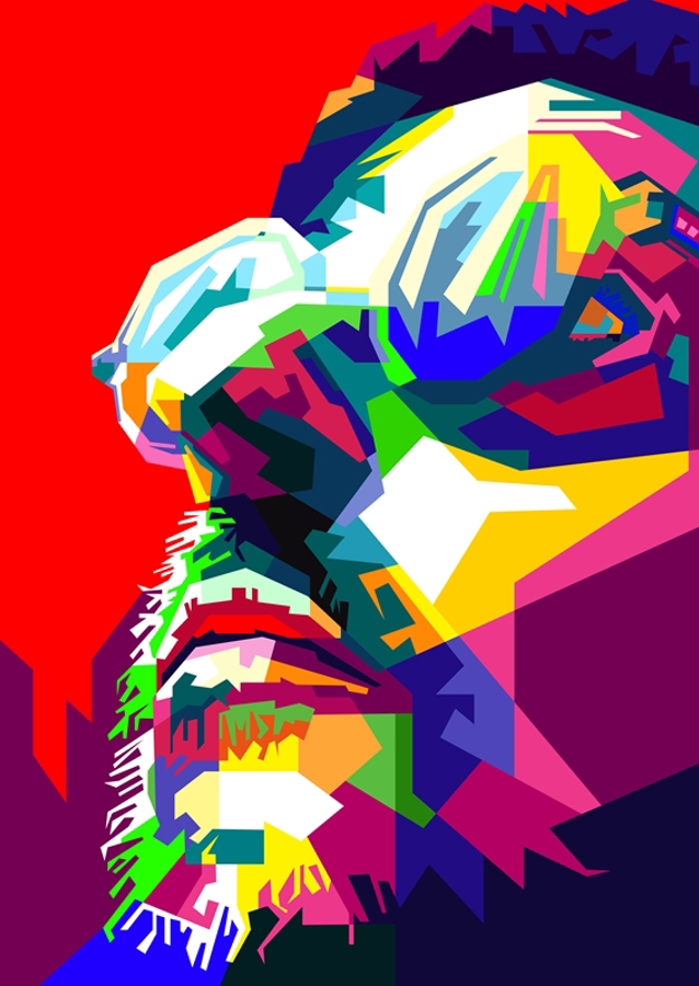 Léon Der Profi Kunst WPAP