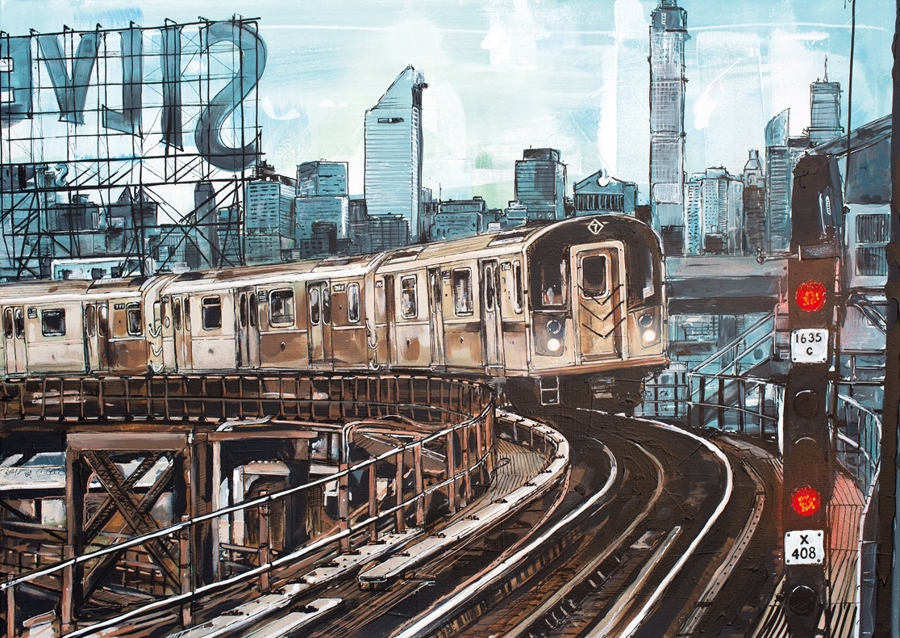 Subway NY painting