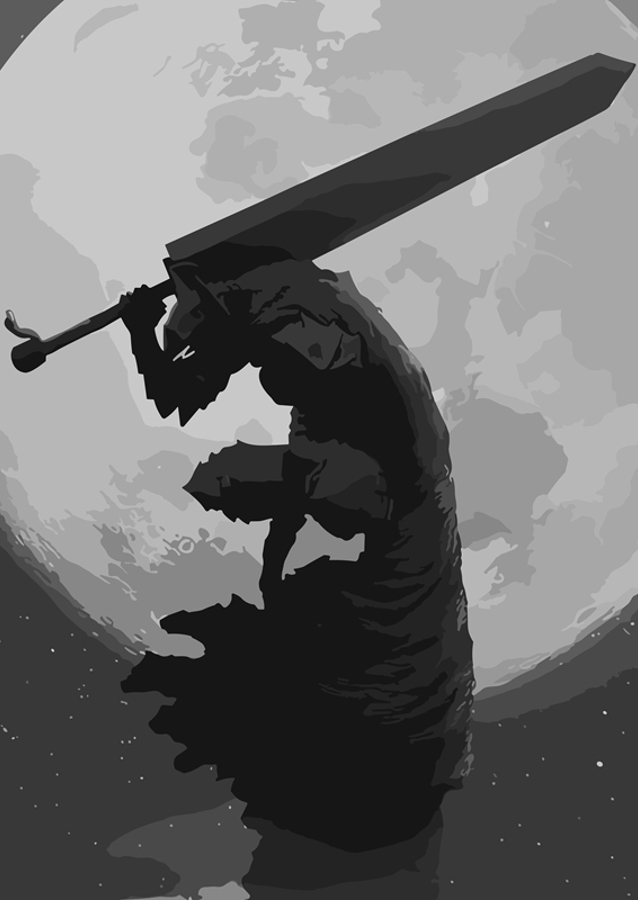 Berserk noir et blanc