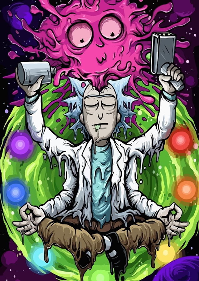 Rick Sanchez meditiert
