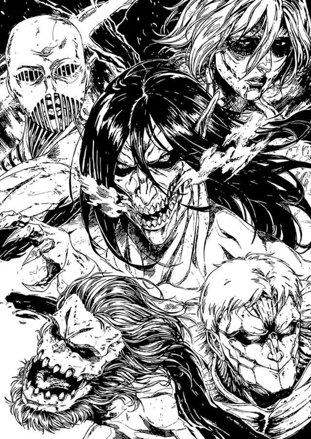 Attack on titan manga art