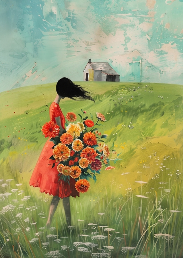 "Dahlias Golden Harvest II"