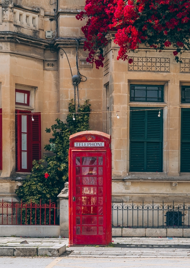 Red telephone booth