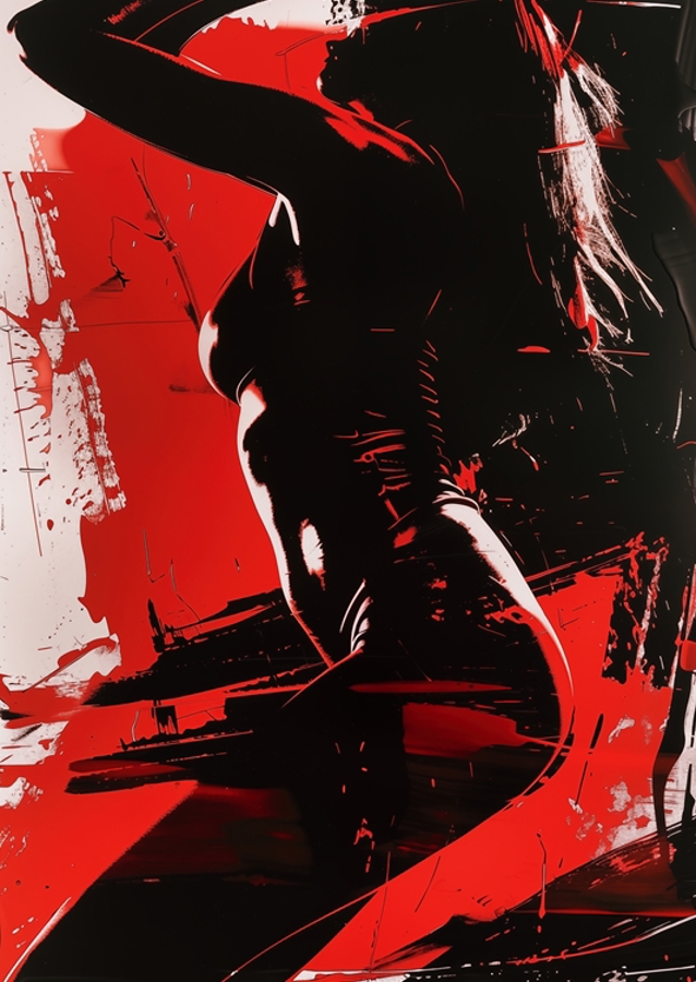 Wild Night Naakt in Rood Zwart