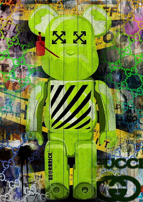 No.58♡半額祭♡キャンバスアート　オマージュアート　KAWS バンクシー No.58☆木枠付きキャンバスアート グラフィティーアート