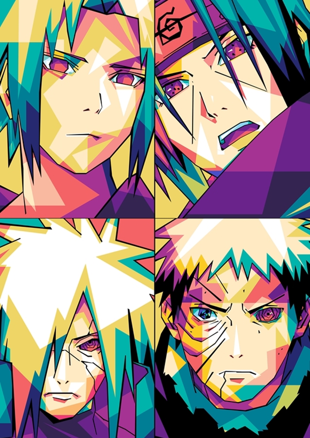 Clan uchiha x pop-art