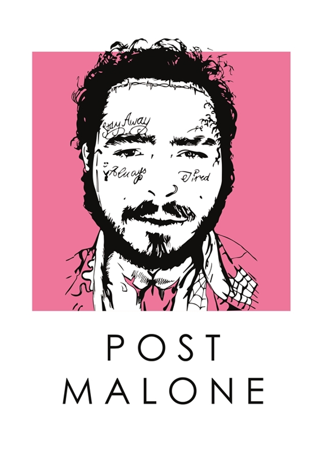 Post Malone Fan poster