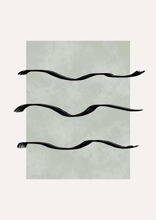 Minimalist Japandi artwork