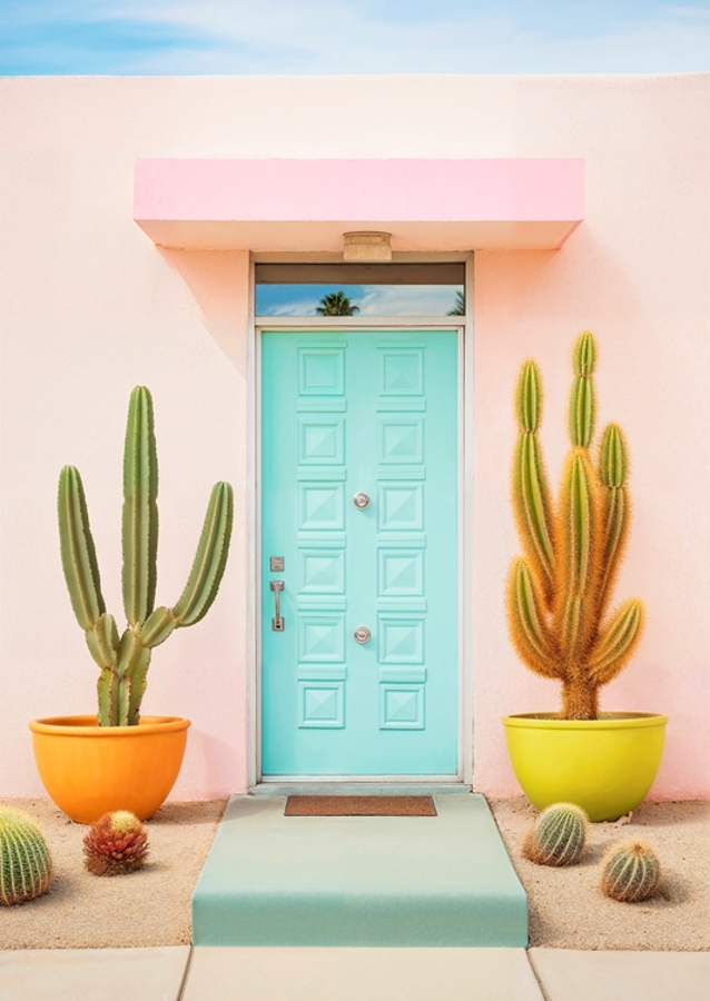 Smukke pastelpalme fjedre