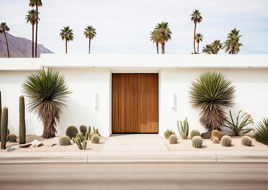 Moderne hus fra midten af århundredet