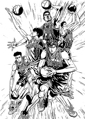 Slam Dunk Manga Kunst Poster von JULLIA 86 | Printler