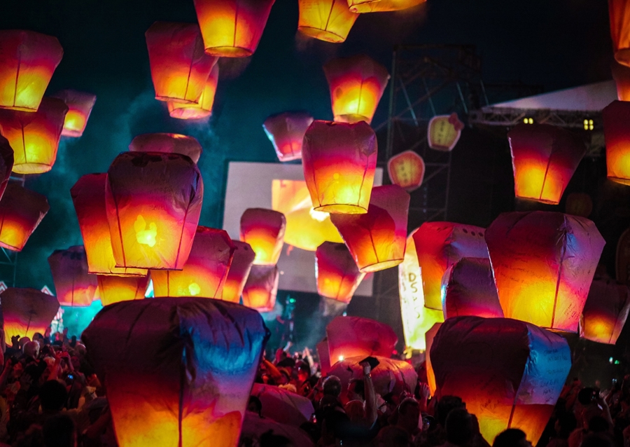 Lanterne Festival i Taiwan