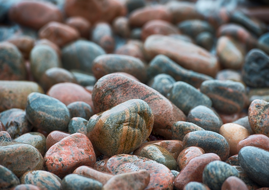 Pebbles on the beach