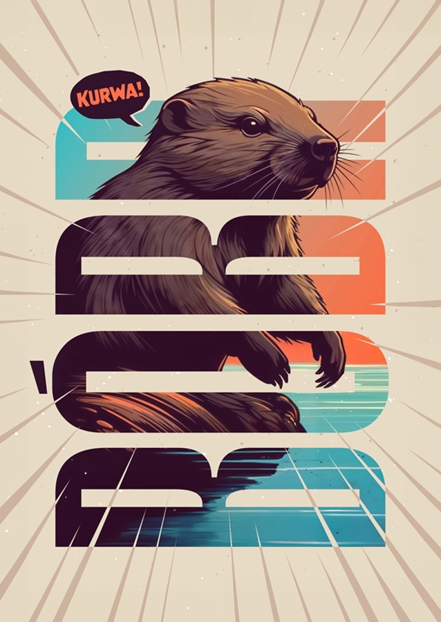 Bober Kurwa Polish Meme Art