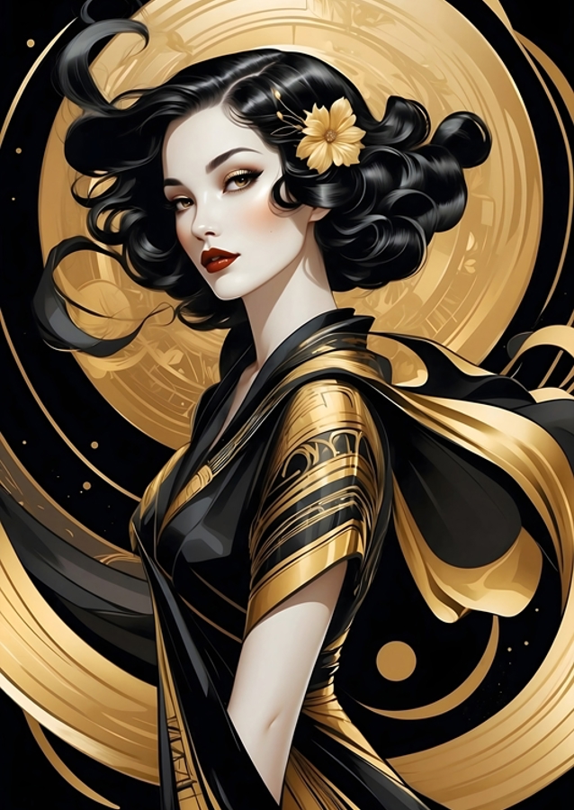 Art Deco - Frauenportrait