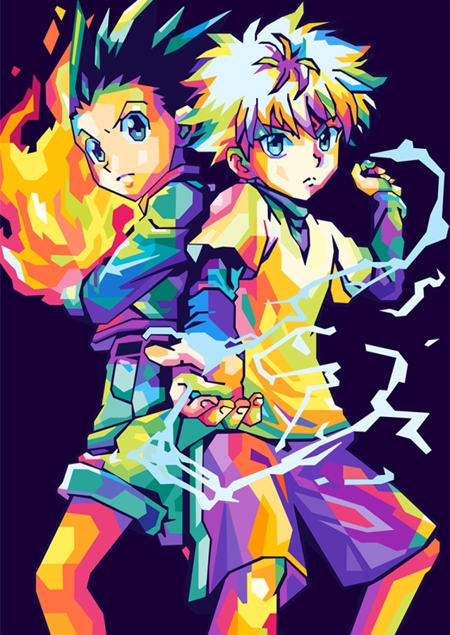 Gon Et Kirua Wpap Pop Art
