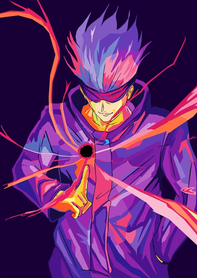 Gojo Satoru Wpap Pop Art