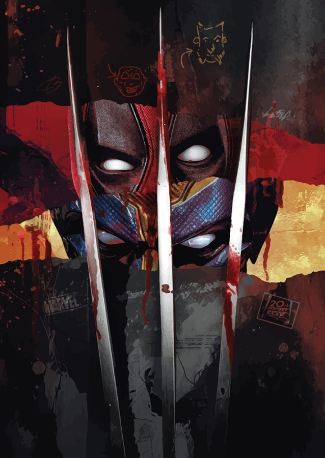 Dvě superhrdinské postavy