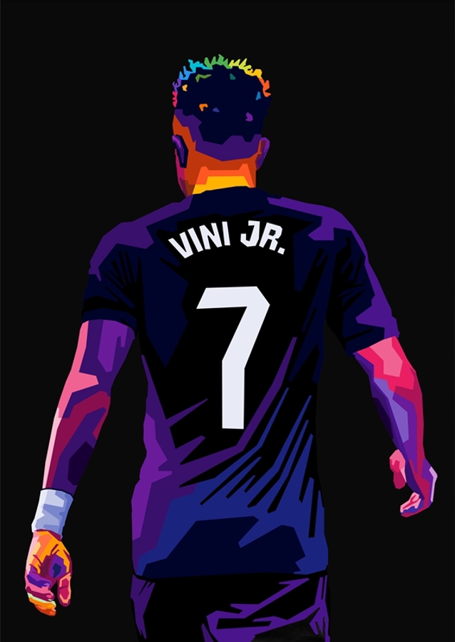 Vini Jr. Back Wpap Pop Art