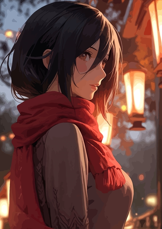 Cute Girl Mikasa