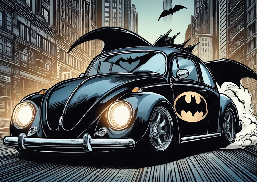 Batman Car Old VW Beetle