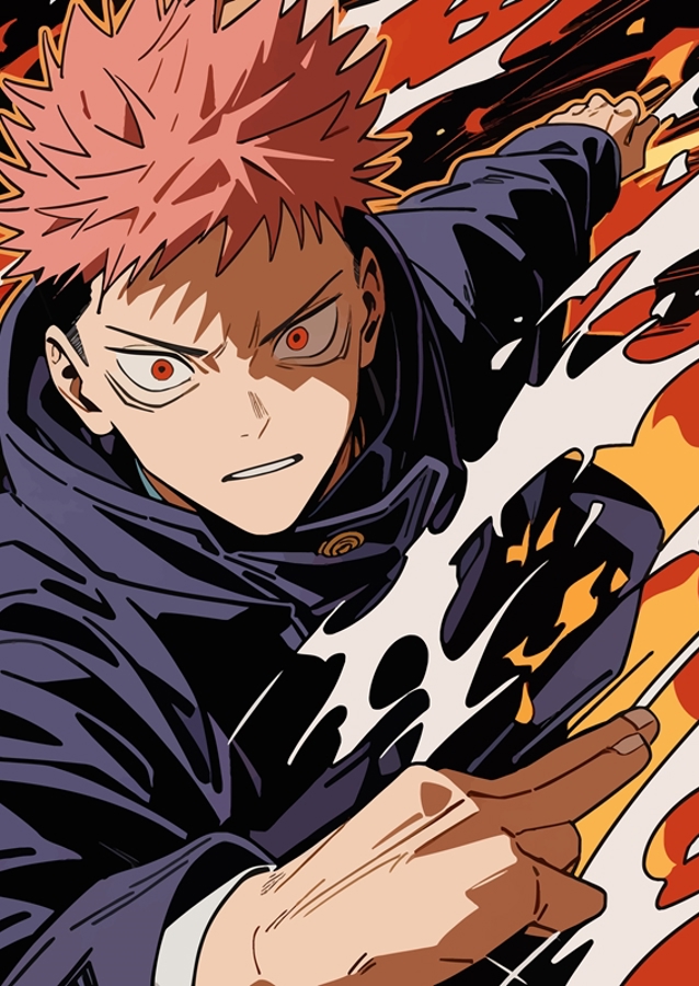 Yuji Itadori - Flame Fist