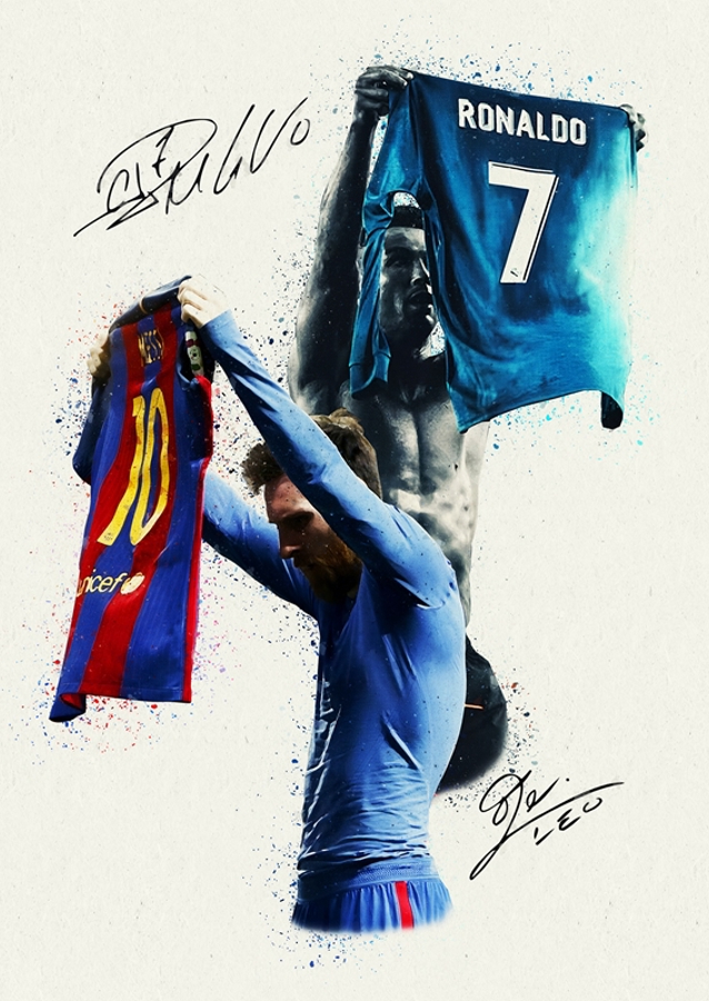 Podpis Messiego i Ronaldo